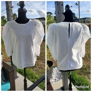 New !! A New Day Puff Sleeve Blouse